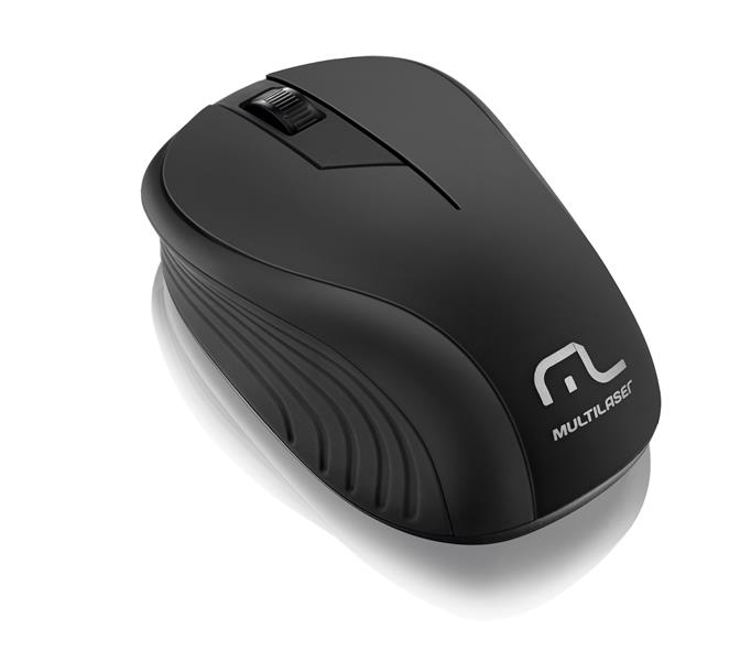 MOUSE SEM FIO 2.4 GHZ  PRETO USB (05)- MO212