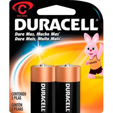 PILHA C - DURACELL MEDIA COM - 2 UNIDADES