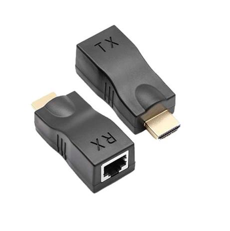 EXTENSAO HDMI 30 METROS VIA 1 CABO DE REDE SUPORTA HDMI 2.0