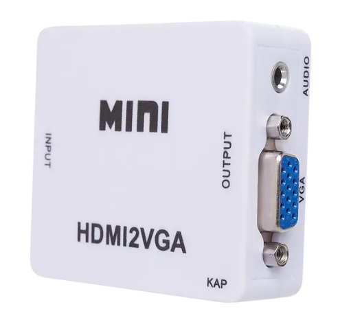 CONVERSOR HDMI FEMEA X VGA FEMEA C/ AUDIO