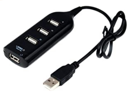 HUB USB - 04 PORTAS 2.0. SLIM E COM CABINHO