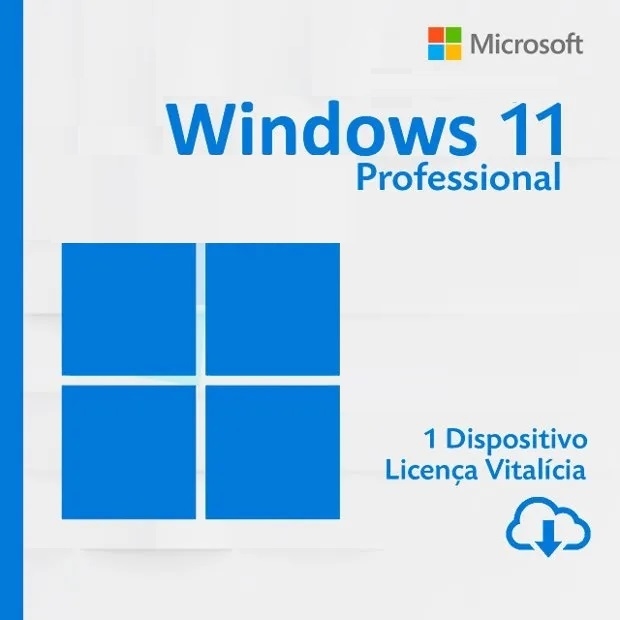 LICENCA WINDOWS 11 PROFESSIONAL OEM BR 64BITS SERIAL